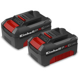 EINHELL Batería Power-X-Change Twinpack 18V 4,0 Ah CB 1 rojo/Negro