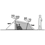 Easy Camp Tienda túnel Hemsedal 2, Tienda de campaña verde oliva