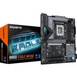 GIGABYTE B860 EAGLE WIFI6E Placa base - CPUs Intel Core Ultra, VRM de 12+1+2+1 fases, hasta 9066MHz DDR5, 1xPCIe 5.0 + 2xPCIe 4.0 M.2, LAN 2,5 GbE, WIFI 6E, USB 3.2 Gen 2x2 VRM de 12+1+2+1 fases, hasta 9066MHz DDR5, 1xPCIe 5.0 + 2xPCIe 4.0 M.2, LAN 2,5 GbE, WIFI 6E, USB 3.2 Gen 2x2, Intel, LGA 1851 (Socket V1), Intel Core Ultra (Serie 1), Intel Core Ultra (Series 2), LGA 1851, DDR5-SDRAM, 256 GB