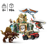 LEGO Misión Aérea: Spinosaurus y Quetzalcoatlus, Juegos de construcción Juego de construcción, 8 año(s), Plástico, 984 pieza(s), 1,77 kg