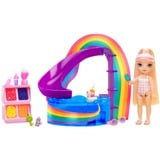 MGA Entertainment Rainbow High Little Pool Day with Blush Playset, Muñecos Rainbow High Little Pool Day with Blush Playset, Muñeca fashion, Femenino, 4 año(s), 140 mm, Multicolor