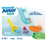 PLAYMOBIL Junior Aqua: Diversión de pesca con criaturas marinas, Juegos de construcción 