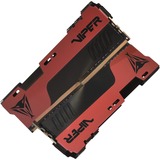 Patriot DIMM 64 GB DDR4-4000 (2x 32 GB) Kit dual, Memoria RAM negro/Rojo