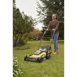 Stanley Cortacésped a batería (SFMCMW2651M-QW), 36 Voltios (2x18V) negro/Amarillo