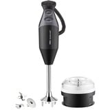 Unold M 200 BBQ 10 L Batidora de inmersión 200 W Negro, Cromo, Batidora de mano negro, Batidora de inmersión, 10 L, 1,5 m, 200 W, Negro, Cromo