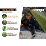 Vango TEUHELIUM000002, F10 Helium UL 2, Tienda de campaña verde oscuro
