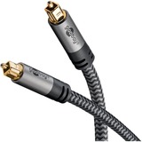 goobay Cable Toslink Plus negro/Plateado