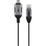 goobay Cable adaptador Ethernet USB-C 3.2 Gen2 > RJ-45, Slim negro/Gris