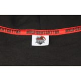 ALTERNATE Sudadera con capucha ATTAX (logo en relieve) L, Suéter negro