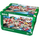 BRIO 33052 Set circuito de tren deluxe, Ferrocarril LR44, Multicolor