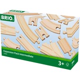 BRIO 33402 Set de ampliación de vías mediano, Ferrocarril madera, Rastrear, Niño/niña, 3 año(s), Madera