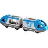 BRIO 33506 tren de pasajeros a pilas, Vehículo de juguete azul/Gris, 33506, 0,3 año(s), Necesita pilas, Multicolor