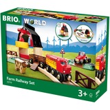 BRIO 33719 Set ciruito de tran con granja, Ferrocarril Niño/niña, 3 año(s), Multicolor