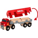 BRIO 7312350336573 Modelos a escala, Vehículo de juguete rojo, 7312350336573, Modelo a escala de camión para transporte de troncos, Previamente montado, Niño/niña, 6 pieza(s), 0,3 año(s), 99 año(s)