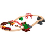 BRIO 7312350339840 pista para vehículos de juguete De plástico, Madera, Ferrocarril Niño/niña, 3 año(s), Vehículo incluido, AA, De plástico, Madera, Multicolor