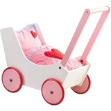 HABA 000950 Cochecito de muñeca, Cochecitos de muñecos Cochecito de muñeca, 1 año(s), Rosa, Rojo, Blanco, Madera, 1 Asiento(s), Niño