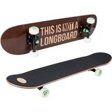 HUDORA 12752 monopatín Monopatín (clásico) Madera Negro, Marrón, Skateboard marrón, Monopatín (clásico), Negro, Marrón, Madera, Monótono, Blanco, 77,5 cm