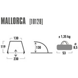 High Peak Strandmuschel Mallorca, Tienda de campaña azul/Gris