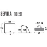 High Peak Strandmuschel Sevilla, Tienda de campaña azul/Gris