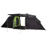 High Peak Tauris 6 Negro Tienda tipo túnel, Tienda de campaña gris oscuro/Verde, Campamento, Tienda tipo túnel, 14,2 kg, Negro