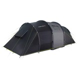 High Peak Tauris 6 Negro Tienda tipo túnel, Tienda de campaña gris oscuro/Verde, Campamento, Tienda tipo túnel, 14,2 kg, Negro