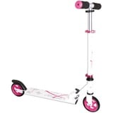 Muuwmi Scooter de aluminio 125 mm, Vespa blanco/Rosa neón