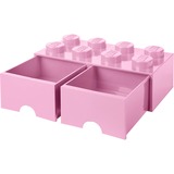 Room Copenhagen LEGO Cajón de ladrillo 8 rosa, Caja de depósito rosa