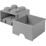 Room Copenhagen LEGO Storage Brick Drawer 4, Caja de depósito gris oscuro