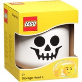 Room Copenhagen LEGO Storage Head "Esqueleto", grande, Caja de depósito blanco/Negro
