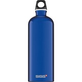 SIGG 1.0 L Traveller 1000 ml Azul, Botella de agua azul, 1000 ml, Azul, Tapón de tornillo, De plástico, Aluminium, 257 mm