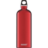 SIGG 1.0 L Traveller 1000 ml Rojo, Botella de agua rojo, 1000 ml, Rojo, Tapón de tornillo, De plástico, Aluminium, 257 mm