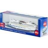 SIKU Cruiseliner Aida Maqueta de transatlántico Previamente montado 1:1400, Vehículo de juguete blanco/Azul, Maqueta de transatlántico, Previamente montado, 1:1400, Metal, Plástico, 3 año(s), Azul, Blanco