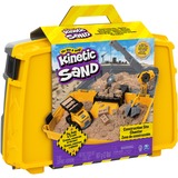 Spin Master Kinetic Sand, escenario de zona de construcción con arenero plegable, vehículo y 907 g de Kinetic Sand, para niños a partir de 3 años, Juego de arena Kinetic Sand , escenario de zona de construcción con arenero plegable, vehículo y 907 g de , para niños a partir de 3 años, Arena kinética infantil, 3 año(s), Marrón