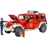 bruder 2528 vehículo de juguete, Automóvil de construcción rojo/blanco, Jeep, Interior / exterior, 3 año(s), De plástico, Rojo