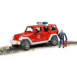 bruder 2528 vehículo de juguete, Automóvil de construcción rojo/blanco, Jeep, Interior / exterior, 3 año(s), De plástico, Rojo
