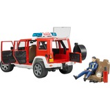bruder 2528 vehículo de juguete, Automóvil de construcción rojo/blanco, Jeep, Interior / exterior, 3 año(s), De plástico, Rojo