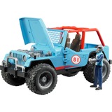 bruder 2541 vehículo de juguete, Automóvil de construcción azul, Jeep, Interior / exterior, 3 año(s), De plástico, Azul