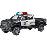 bruder RAM 2500 Pickup de Policía, Automóvil de construcción negro/blanco