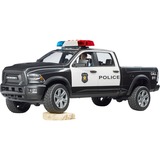bruder RAM 2500 Pickup de Policía, Automóvil de construcción negro/blanco