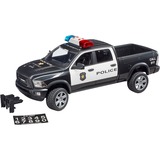 bruder RAM 2500 Pickup de Policía, Automóvil de construcción negro/blanco