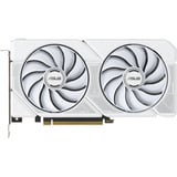 ASUS Dual -RTX5060TI-O16G-WHITE NVIDIA GeForce RTX 5060 Ti 16 GB GDDR7, Tarjeta gráfica blanco, GeForce RTX 5060 Ti, 16 GB, GDDR7, 128 bit, 7680 x 4320 Pixeles, PCI Express 5.0