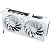 ASUS Dual -RTX5060TI-O16G-WHITE NVIDIA GeForce RTX 5060 Ti 16 GB GDDR7, Tarjeta gráfica blanco, GeForce RTX 5060 Ti, 16 GB, GDDR7, 128 bit, 7680 x 4320 Pixeles, PCI Express 5.0