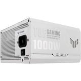 ASUS TUF Gaming 1000W Gold White Edition unidad de fuente de alimentación 20+4 pin ATX ATX Blanco, Fuente de alimentación de PC blanco, 1000 W, 100 - 240 V, Activo, 130 W, 1000 W, 130 W