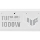 ASUS TUF Gaming 1000W Gold White Edition unidad de fuente de alimentación 20+4 pin ATX ATX Blanco, Fuente de alimentación de PC blanco, 1000 W, 100 - 240 V, Activo, 130 W, 1000 W, 130 W