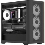 Aerocool D301A Mini Tower Negro, Madera, Cajas de torre negro, Mini Tower, PC, Negro, Madera, micro ATX, Mini-ITX, Acrilonitrilo butadieno estireno (ABS), SPCC, Juego