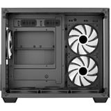 Aerocool Dryft Mini Mini Tower Negro, Cajas de torre negro, Mini Tower, PC, Negro, ATX, micro ATX, Mini-ITX, SPCC, Vidrio templado, Juego