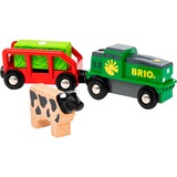 BRIO World tren de batería de granja, Vehículo de juguete 