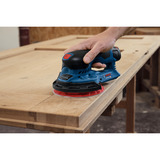 Bosch Lijadora excéntrica inalámbrica GEX 12V-150-3 Professional solo, 12 Voltios, Lijadora orbital azul/Negro