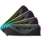 Corsair Vengeance CMN128GX4M4Z3200C16 módulo de memoria 128 GB 4 x 32 GB DDR4 3200 MHz, Memoria RAM negro, 128 GB, 4 x 32 GB, DDR4, 3200 MHz, 288-pin DIMM, Negro