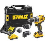 DEWALT Atornillador inalámbrico DCD703L2T, 12Volt, Taladro/destornillador amarillo/Negro